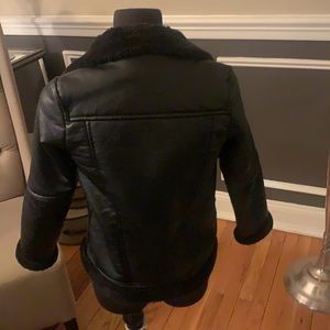 Zara girls fur lined coat.